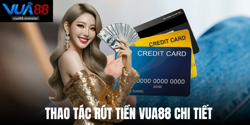 Thao tác rút tiền Vua88 chi tiết